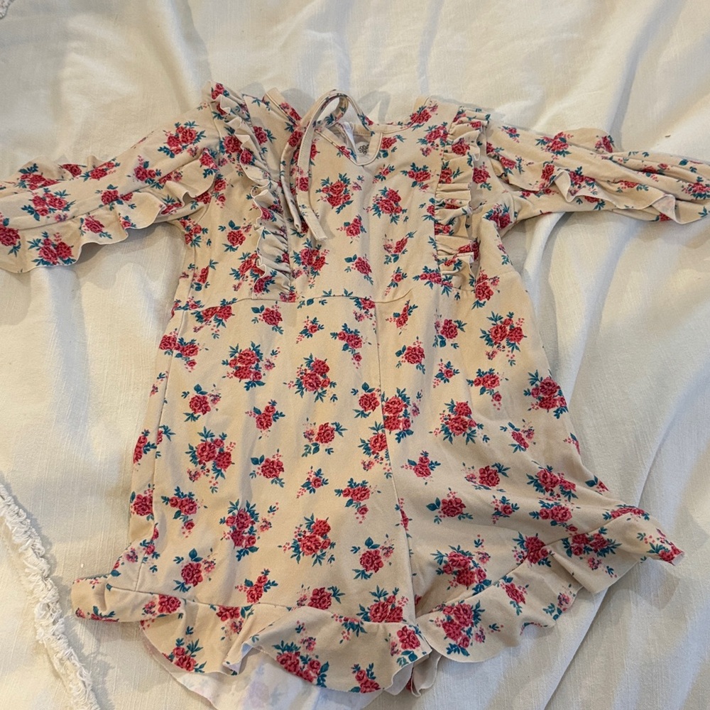 Floral Ruffle Romper